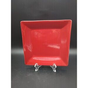 Pier 1 Essential Colours Square Salad Plate Red